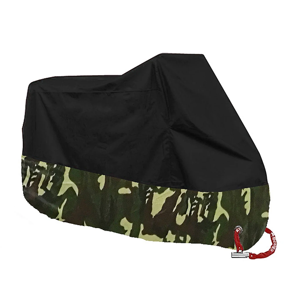 Camouflage HEROBIKER велосипедная крышка мотоциклетная крышка Водонепроницаемая мото Пылезащитная УФ защитная уличная мотоциклетная скутер дождевик 9 цветов - Цвет: Camouflage