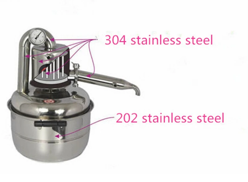 Бесплатная доставка новая технология водяной спиртовой дистиллятор на 15 л набор