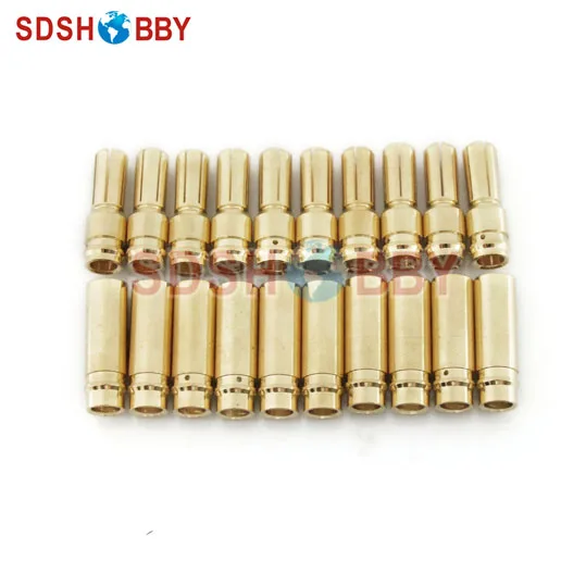 

10 Pairs* Gold Coated Banana Connector Set 5.0mm