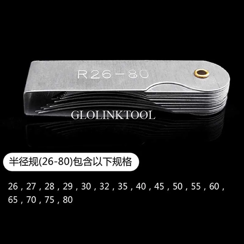 4 шт. радиус набор датчиков R1-6.5/R7-14.5/R15-25/R26-80mm из нержавеющей стали измерительные приборы