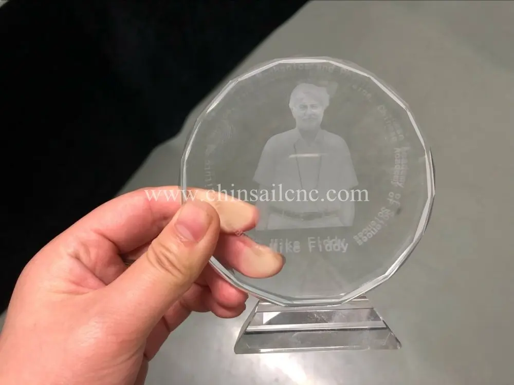 Заводская поставка мини размер 3d Кристальный лазерный гравировальный