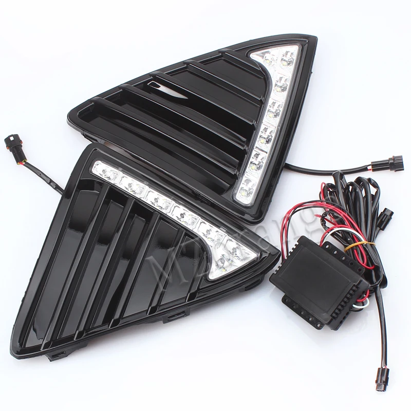 MZORANGE для Ford Focus 3 MK3 2012 2013 DRL дневные ходовые огни Светодиодный дневной противотуманный фонарь Водонепроницаемый затемняющий стиль реле