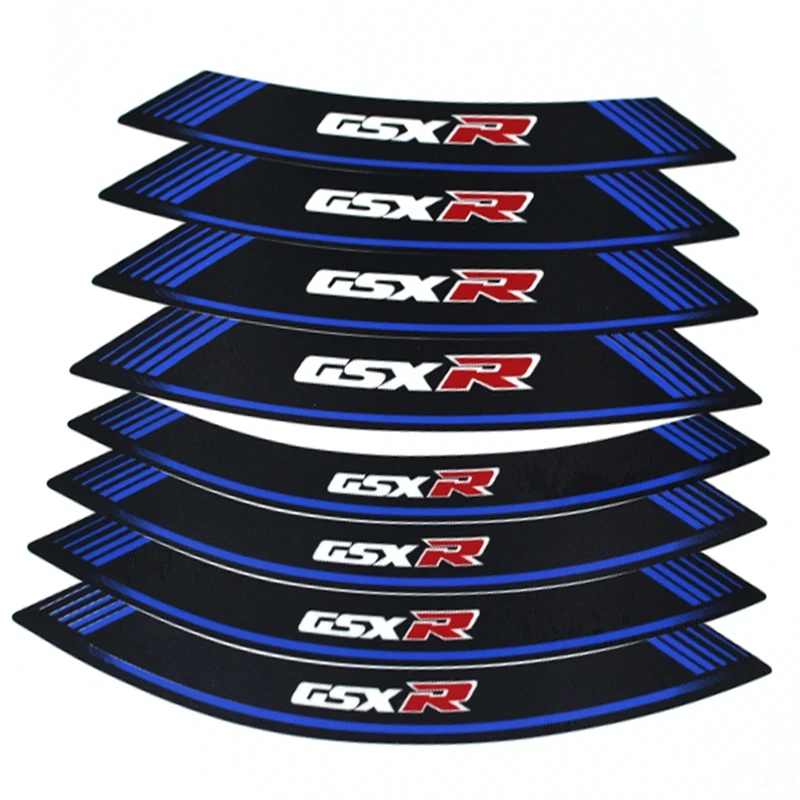 Для SUZUKI GSXR GSX R R1000 / GSXR750 600 125 мотоцикл 8X толстый край внешний обод наклейка полоса