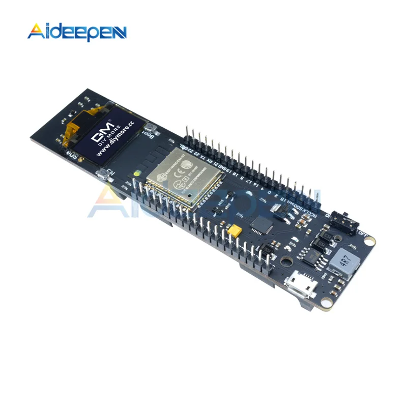 1 шт. ESP32 0,96 дюймовый oled-дисплей цифровой беспроводной Wifi Bluetooth макетная плата 18650 модуль зарядки литиевой батареи ESP-32