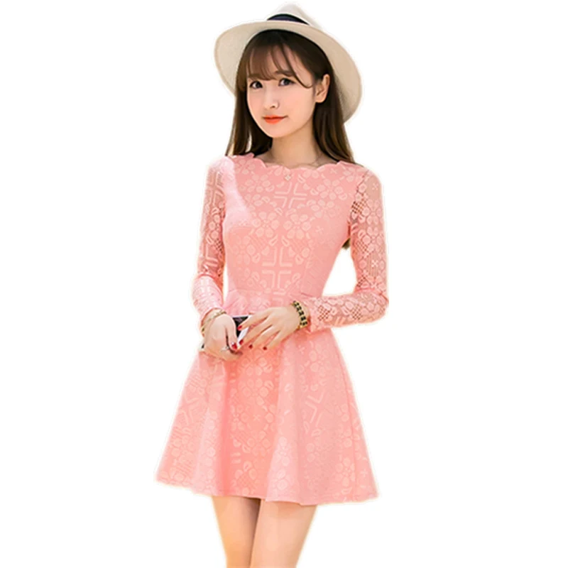 Женское кружевное платье до колен облегающее Повседневное с цветочным рисунком