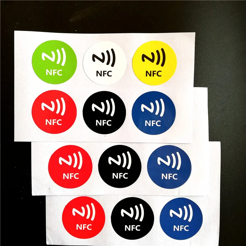 6 шт. NFC Ntag213 этикетка наклейка 13 56 МГц NTAG203 универсальная NXP Поддержка Android