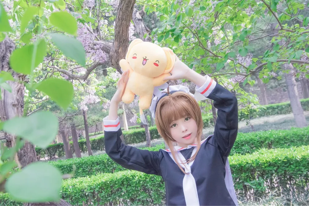 Аниме Cardcaptor Sakura карнавальный костюм школьная форма Kinomoto моряка полный комплект