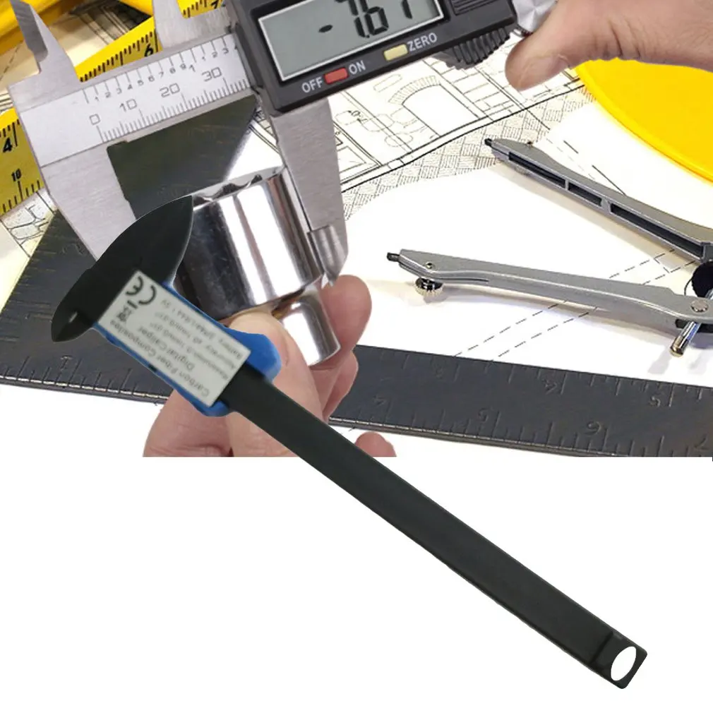 Multifunctional Blue Digital Display Vernier Caliper 0-150mm Plastic Color Card Box Packaging | Инструменты