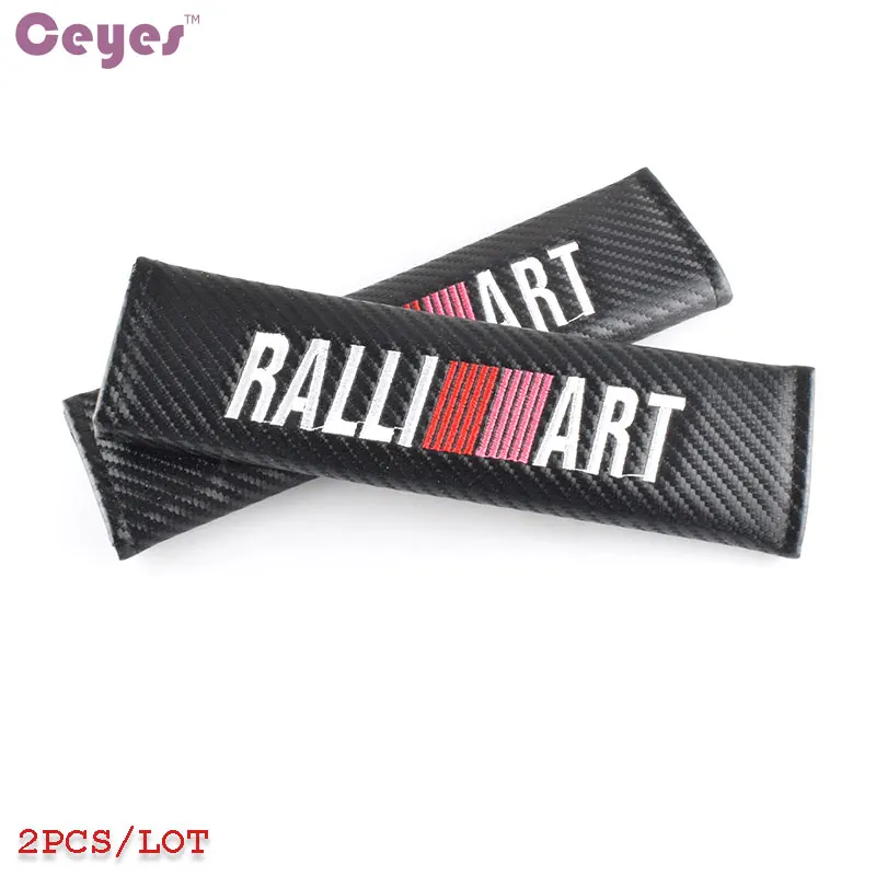

Ceyes Emblem Stickers Car Styling Case For Mitsubishi Lancer 10 Asx L200 Ralli Art RalliArt Carbon Fiber Accessories Car-Styling