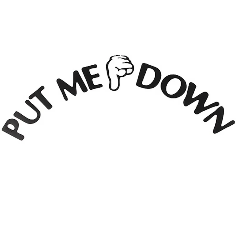 Наклейка на унитаз с надписью PUT ME DOWN | Обустройство дома