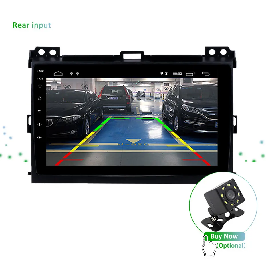 Ips DSP Android 9,0 4G 64G gps мультимедийный экран для Toyota LAND CRUISER Prado 120 Lexus GX470 навигационное радио Восьмиядерный без DVD