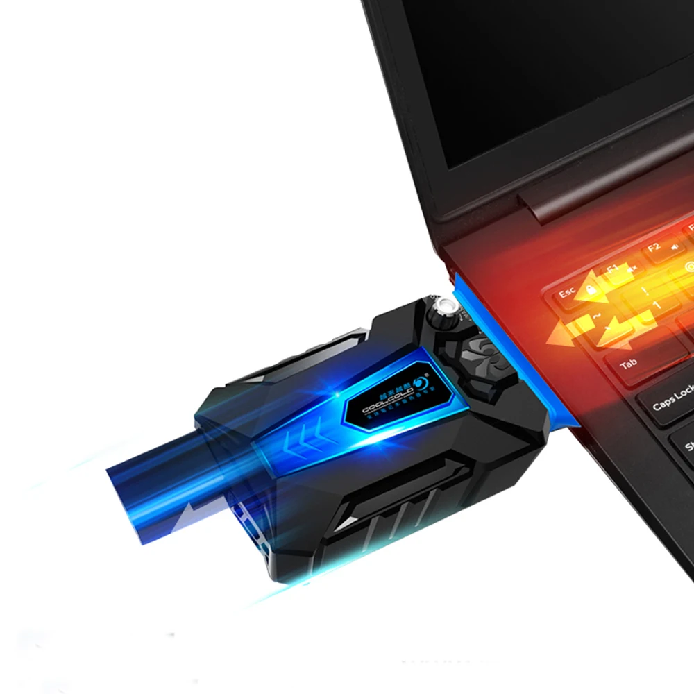 Охлаждающий холодный портативный usb-вентилятор для ноутбука с вакуумным вентилятором, четыре рукава для игр на каждый день