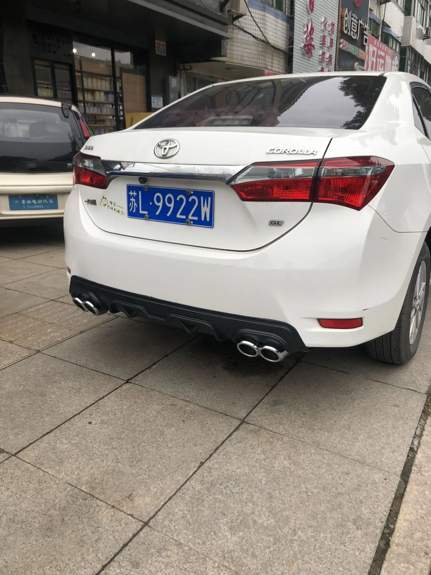 ABS пластиковый задний бампер диффузор для губ для Toyota Corolla E170- задний бампер диффузор защитные бамперы Комплект кузова