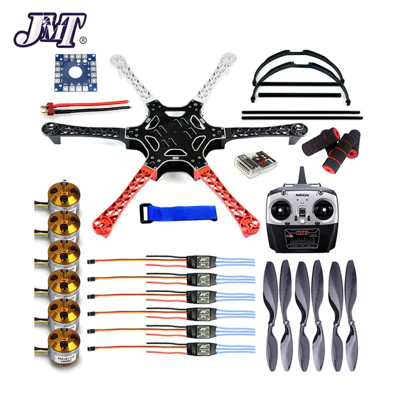 JMT F550 беспилотный комплект FlameWheel с QQ ESC двигателем пропеллеры из углеродного