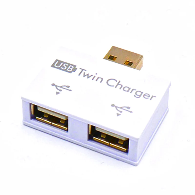Мини usb хаб 2 Порты и разъёмы Зарядное устройство Hub адаптер Лидер продаж Новые
