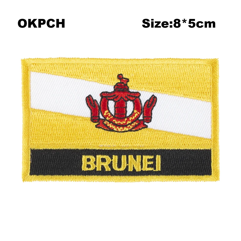 Лоскутные нашивки с флагом страны вышитые iorn для одежды цветочные PT0180 R|Вышивка| |