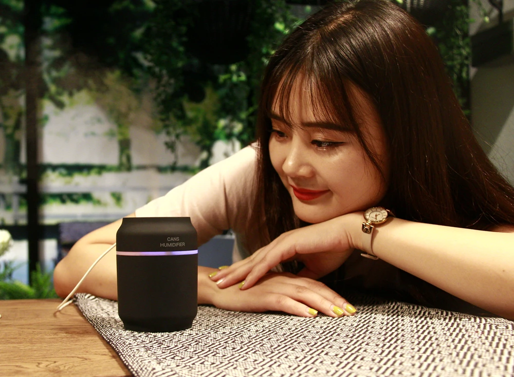 Мини USB увлажнитель воздуха с красочным светодиодным светом usb вентилятор |