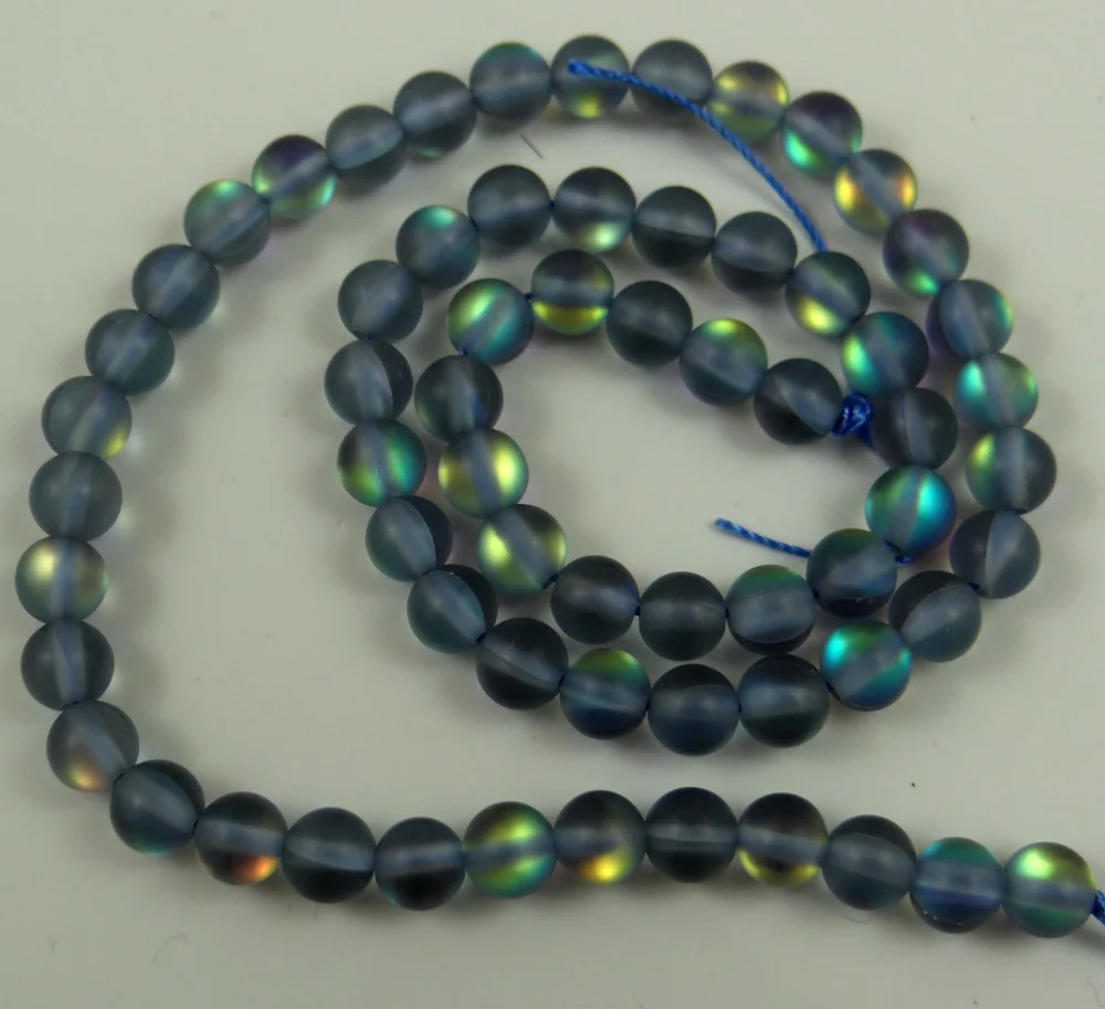

Free Shipping 6mm Dull Polish Moon Stone Beads Round Matte Flash Stone Beads DIY Bracelet Jewelry Making Moonstone Bead 15''