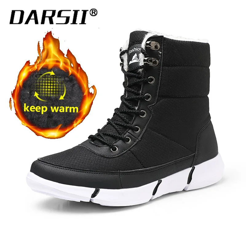 DARSII/теплые женские зимние Нескользящие сапоги женская зимняя обувь для мужчин