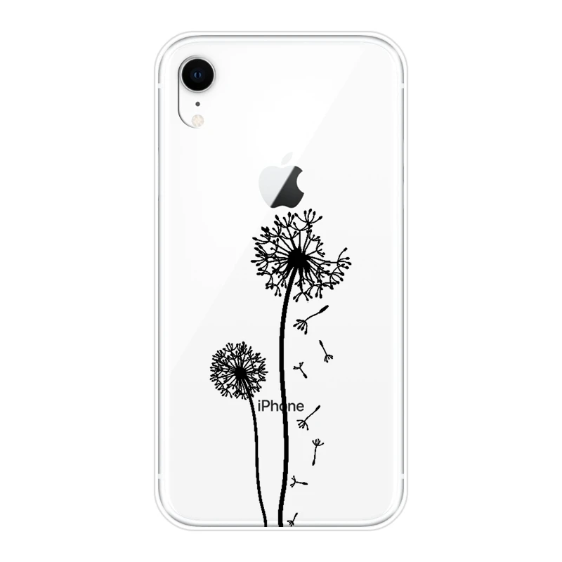 Силиконовый чехол для телефона iPhone 6 S 7 8 X XR XS Max с изображением животных волка