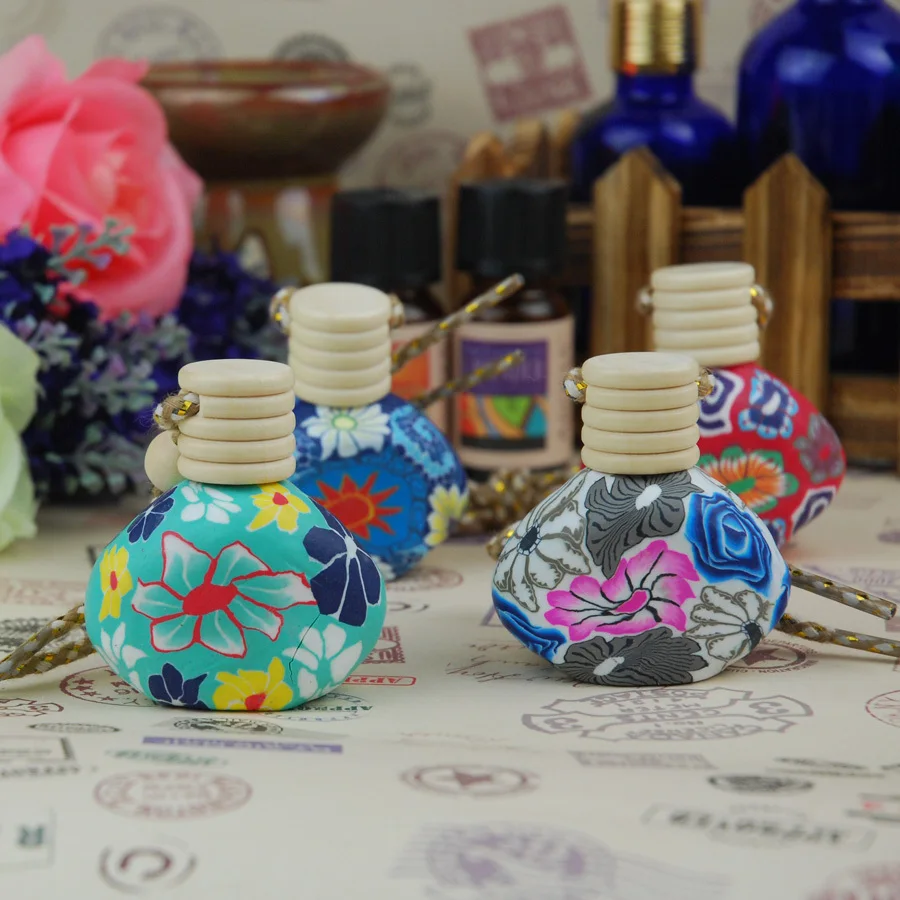 Wholesale 24 pieces/set Essential oil diffuser / car Mixed Polymer clay perfume bottle /bohemian style | Дом и сад