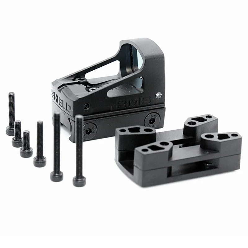 Тактический Airsoft пистолет Glock RMS рефлекс мини прицел Красная точка зрения с разрезами крепление и распорки Охота Reddot областей