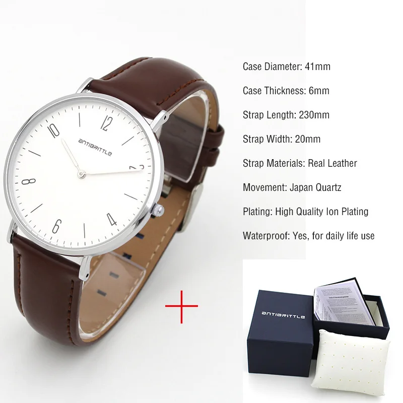 Leather 1 with box Модные Роскошные тонкие часы для мужчин ультра тонкие Бизнес минималистский Нержавеющая сталь магнит Классические кварцевые наручные часы Relogio Masculino - Цвет: Leather 1 with box