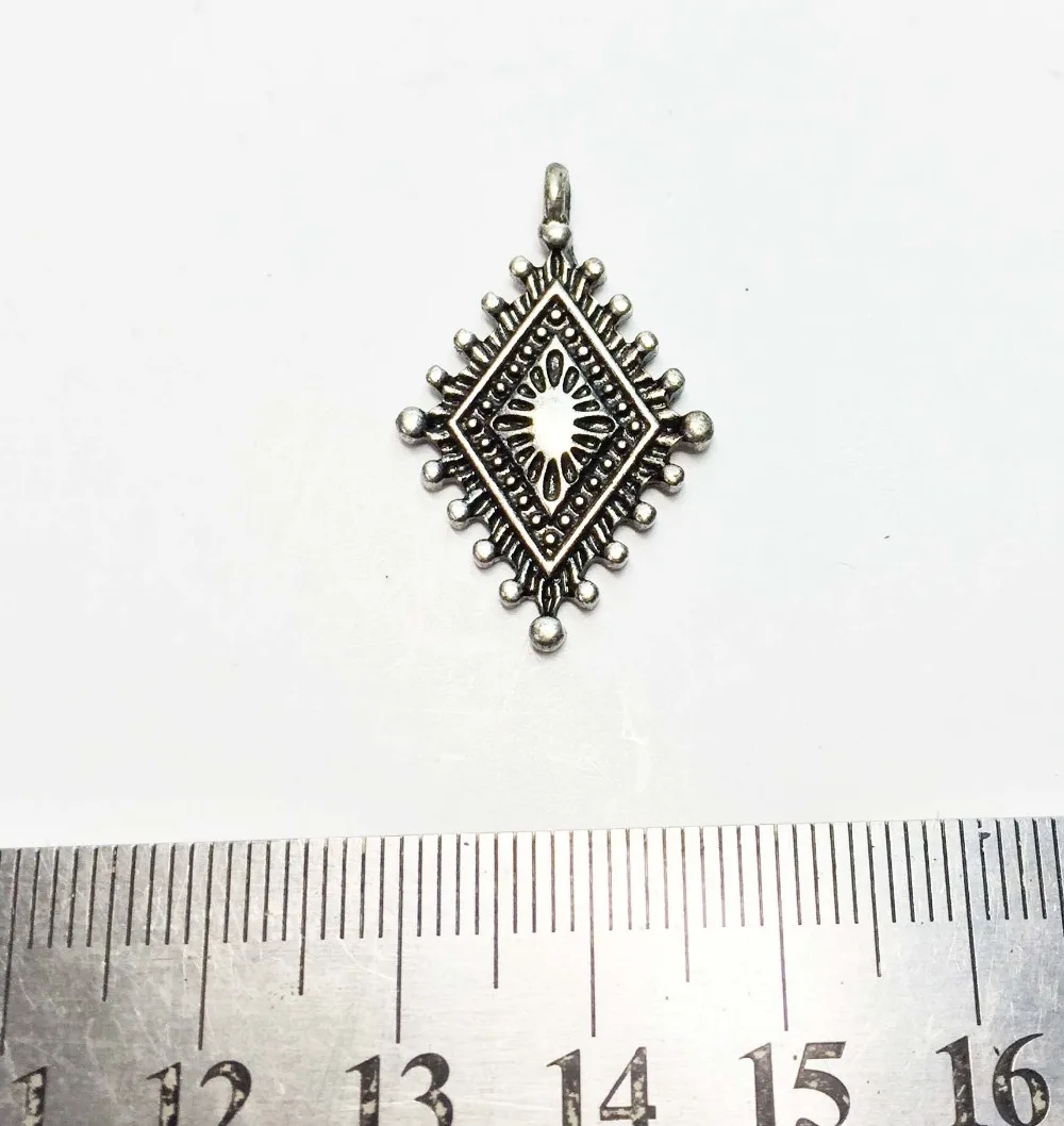 Eruifa, популярные, 10 шт., 30 мм* 18 мм, Geomet, Ryrhombus, подвески, золото, Полированное Серебро, подвески, Подвески для изготовления ювелирных изделий, ожерелья, сделай сам