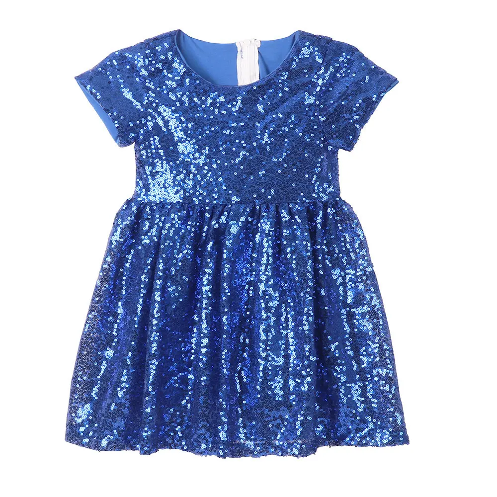 

Girl Sequin Tutu Dress Kids Princess Glitter Dress for Girls Blue Summer Dress First Communion Dresses for Girls Party Dress