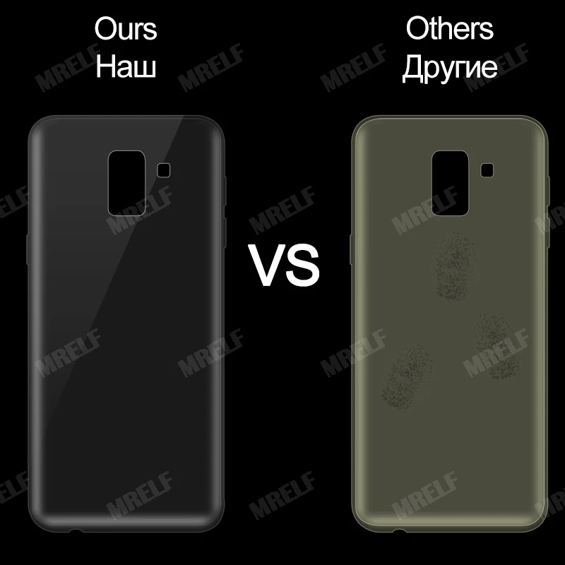 Прозрачный чехол для Samsung Galaxy J6 2018 силиконовый прозрачный Футляр TPU задней панели