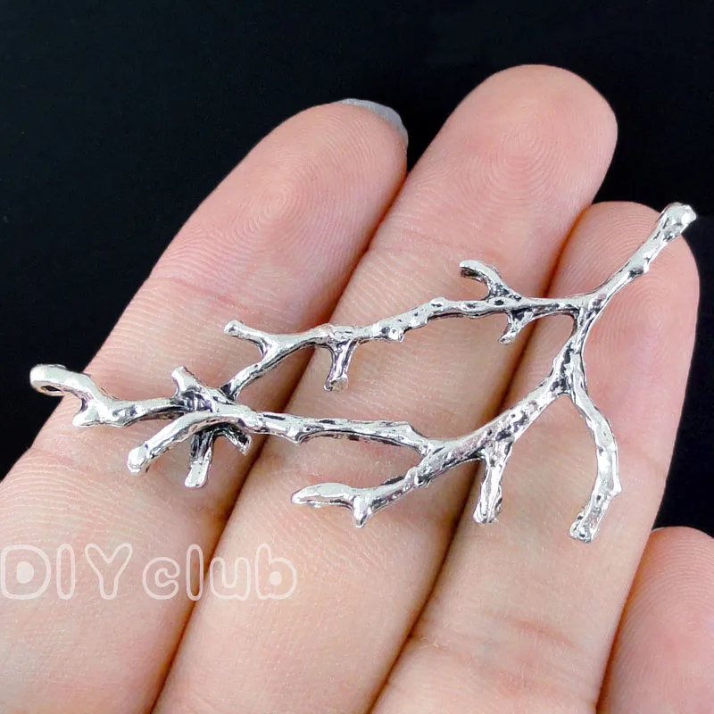 25pcs филиал шармы античное серебро/бронза/медное дерево ветка соединители с