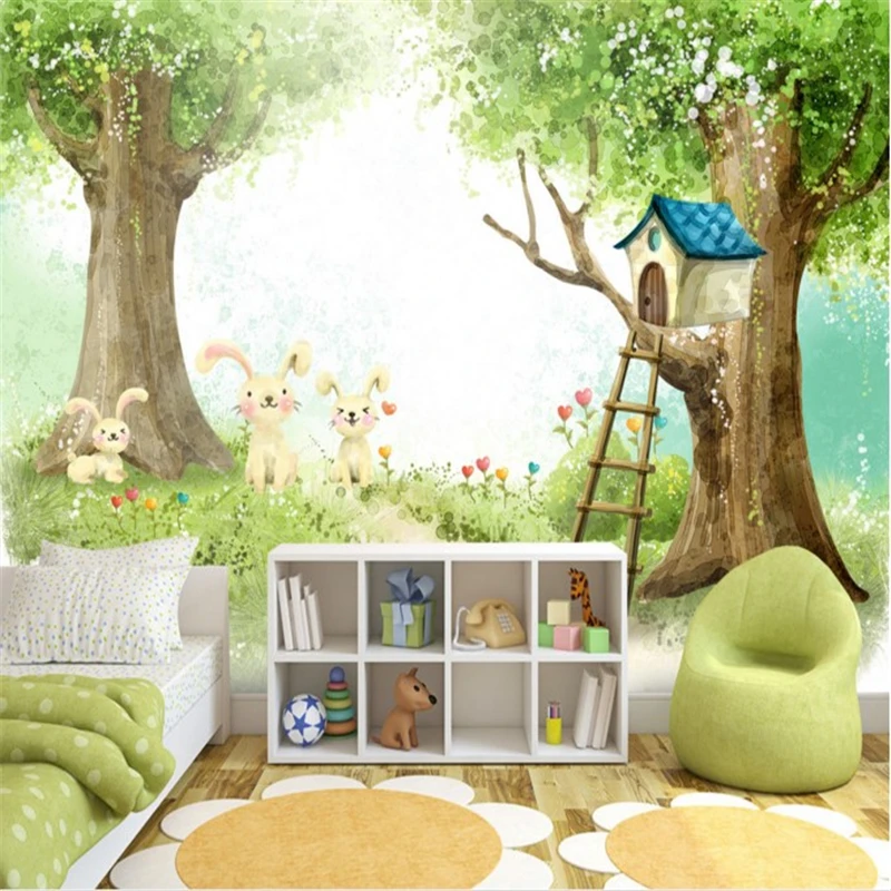 

beibehang Custom any size 3D cute cartoon children bedroom bedroom TV background wallpaper home decoration wallpaper