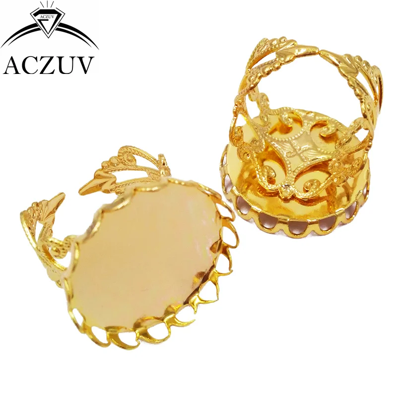 100 шт для 20 мм Кабошон Установка Кружевной Край круглый ободок кольцо основание