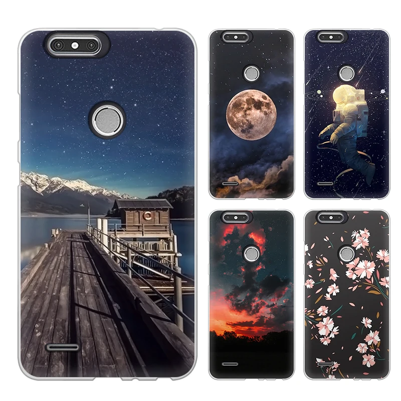 iTien Elegant Cartoon Cool Design Protect Silicone Case For ZTE Blade Zmax Z982 Cover Gel Skin Printing Rubber Pouch Shell |