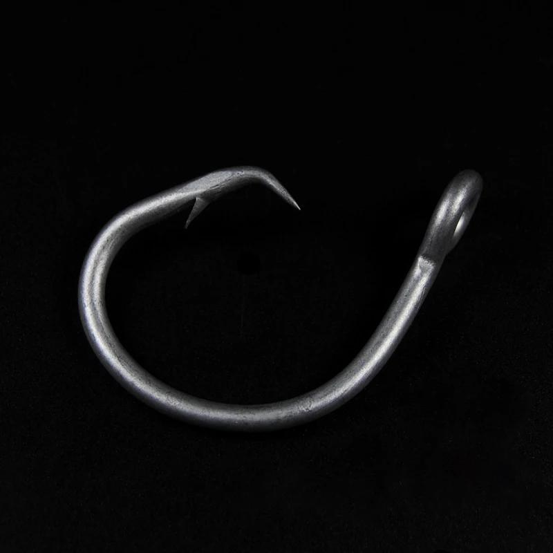 50 шт. Спортивная рыболовная утолщенная проволока хром белый тунец круглый крючок