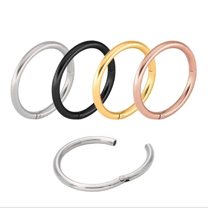 

New Arrival Round Stud Earrings Women Stainless Steel Earrings Nose Piercings Fashion Jewelry Wholesale