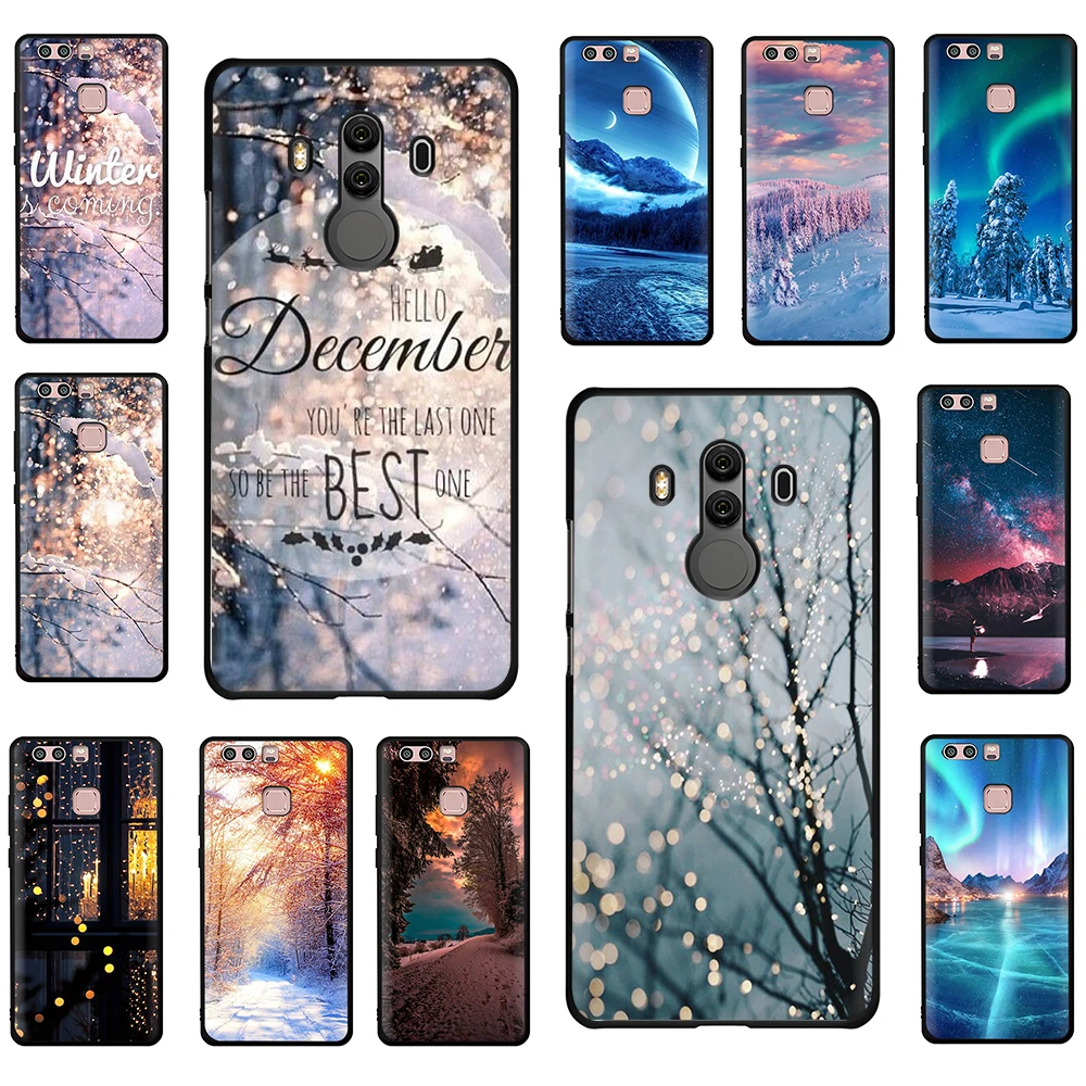 Мягкий силиконовый чехол для телефона Huawei P8 P9 P10 P20 Mate 10 20 30 Pro Lite Plus Mini P Smart Z
