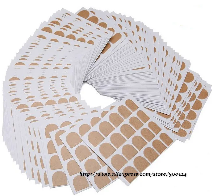 

wholesale latest version Nail art beauty sticker with clear back glue transparent double-side stick tip 100pcs/lot free shipping
