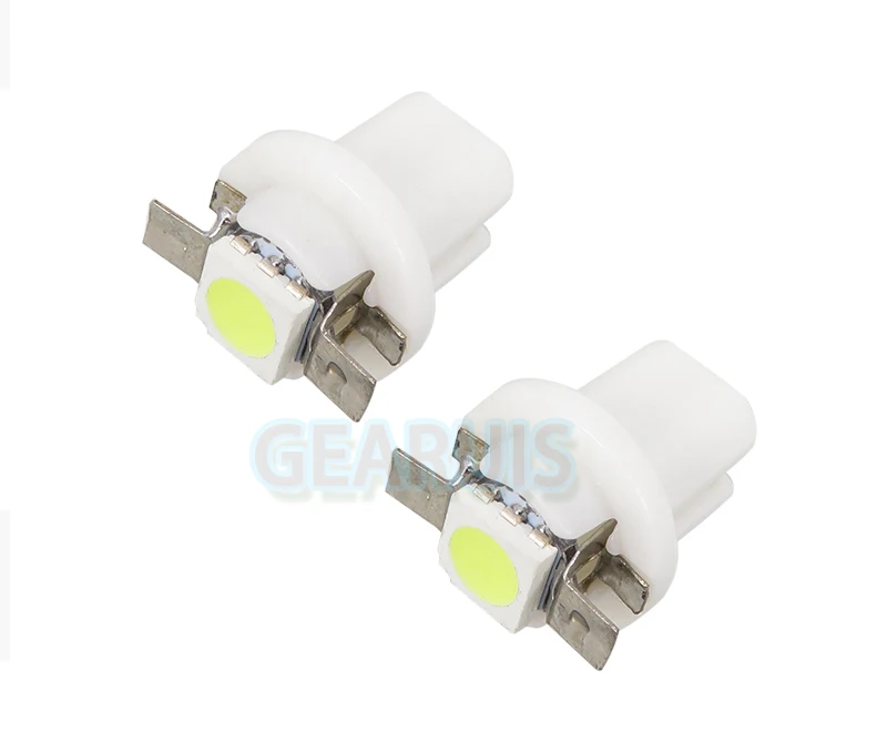 100 шт. светодиодные лампы T5 B8.5 5050 1 SMD|t5 b8.5|car lamp interiorled instrument |