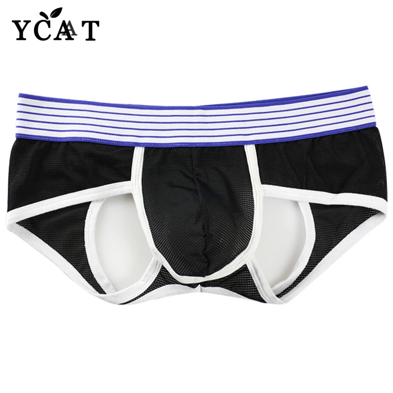 YCAT новые сексуальные Для мужчин нижнее белье трусы с открытой спиной стринги string