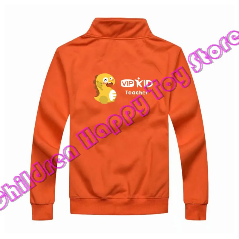Новинка сезон осень-зима Vipkid Teacher Dino куртка на молнии толстовки для мужчин и