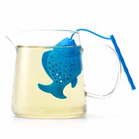 tea infuser food grade silicone spice herbal tea strainer loose leaf filter fish shape tea ball accessories
