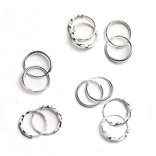 Новое поступление 2017 года 1 пара простой блестящей гладкой Малый большая волна