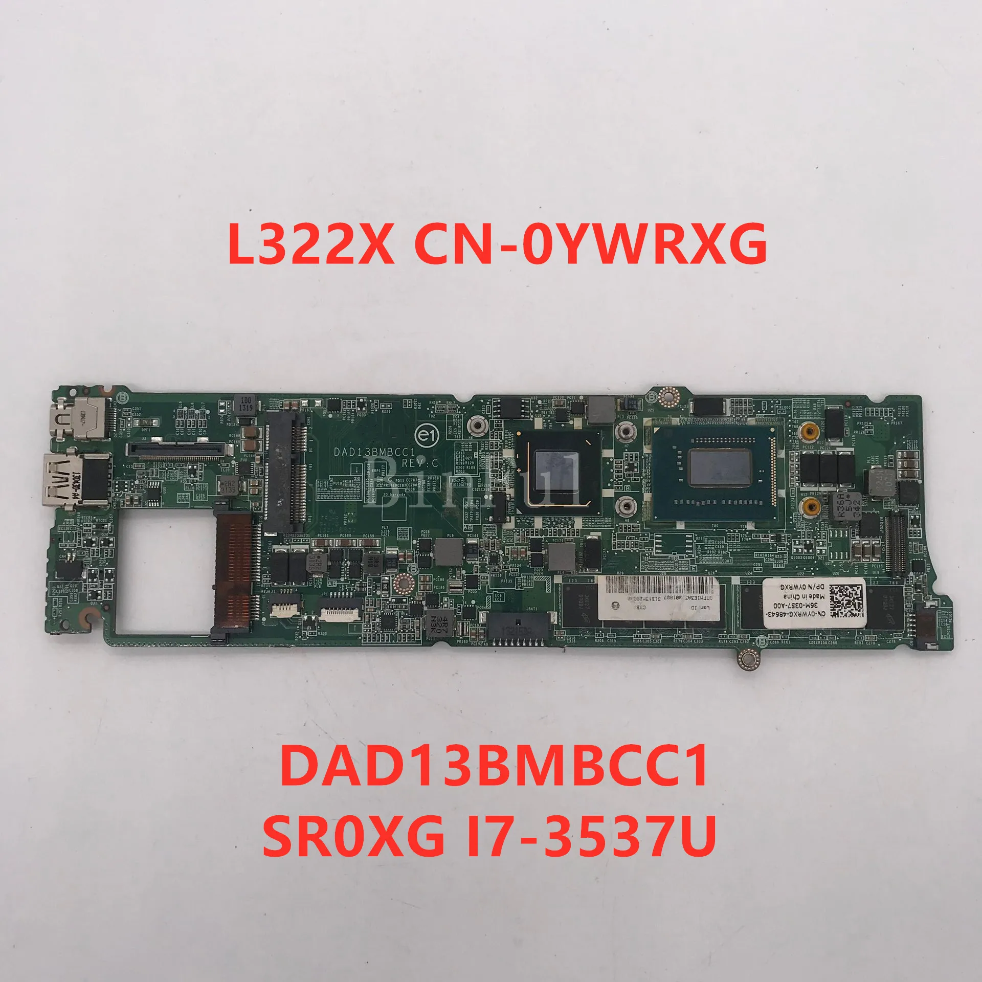 Высокое качество для ноутбука XPS L322X материнская плата CN-0YWRXG 0YWRXG 12310-1 с SR0XG Φ ЦП 8 ГБ