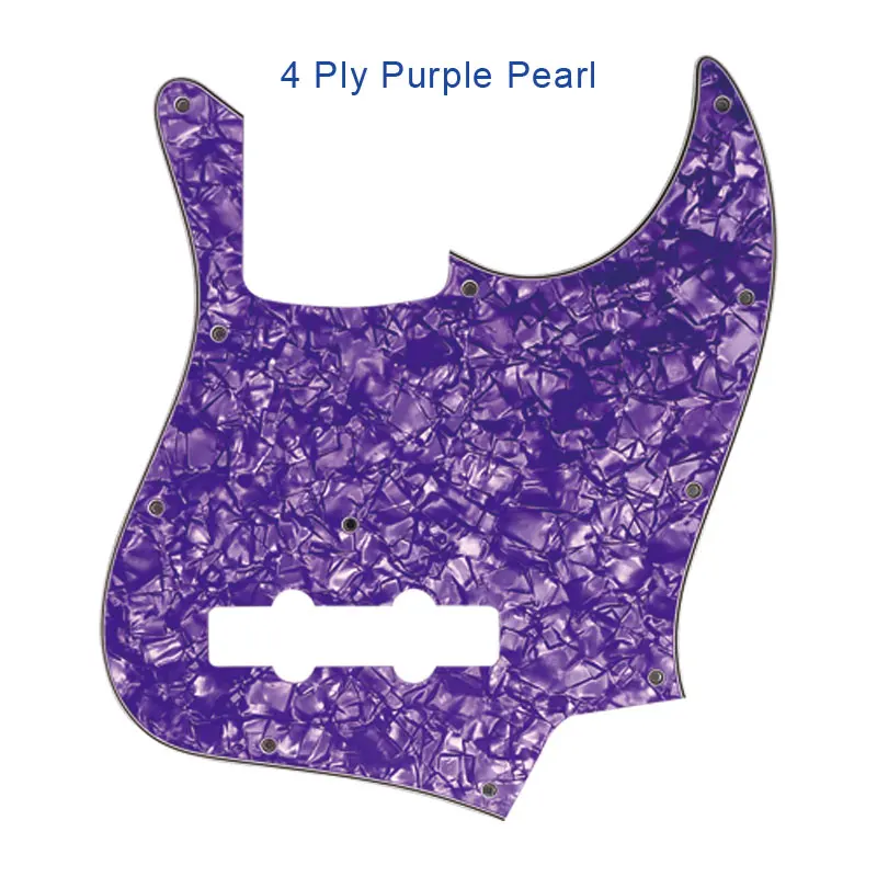 4Ply Purple Pearl Pleroo пользовательские гитарные части-для MiJ Jazz Bass Сделано в Японии гитары накладки царапины пластины - Цвет: 4Ply Purple Pearl