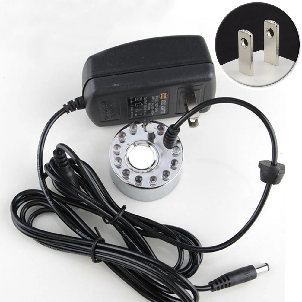 12LED ультразвуковой туман изготовитель фар Fogger воды фонтан Пруд ваза увлажнитель