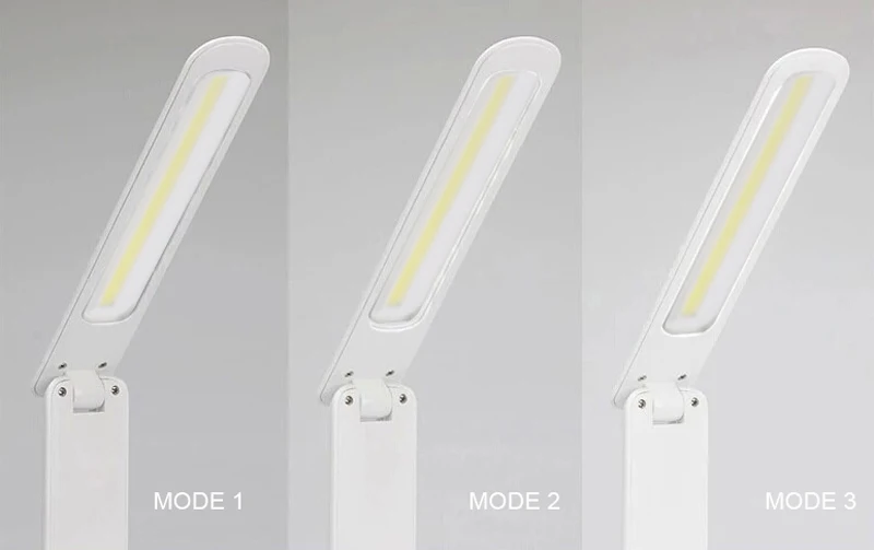Светодиодный COB LED Настольная лампа Портативный для защиты глаз 3-уровня диммер подходит для чтения Ночной светильник сенсорный встроенный Перезаряжаемые