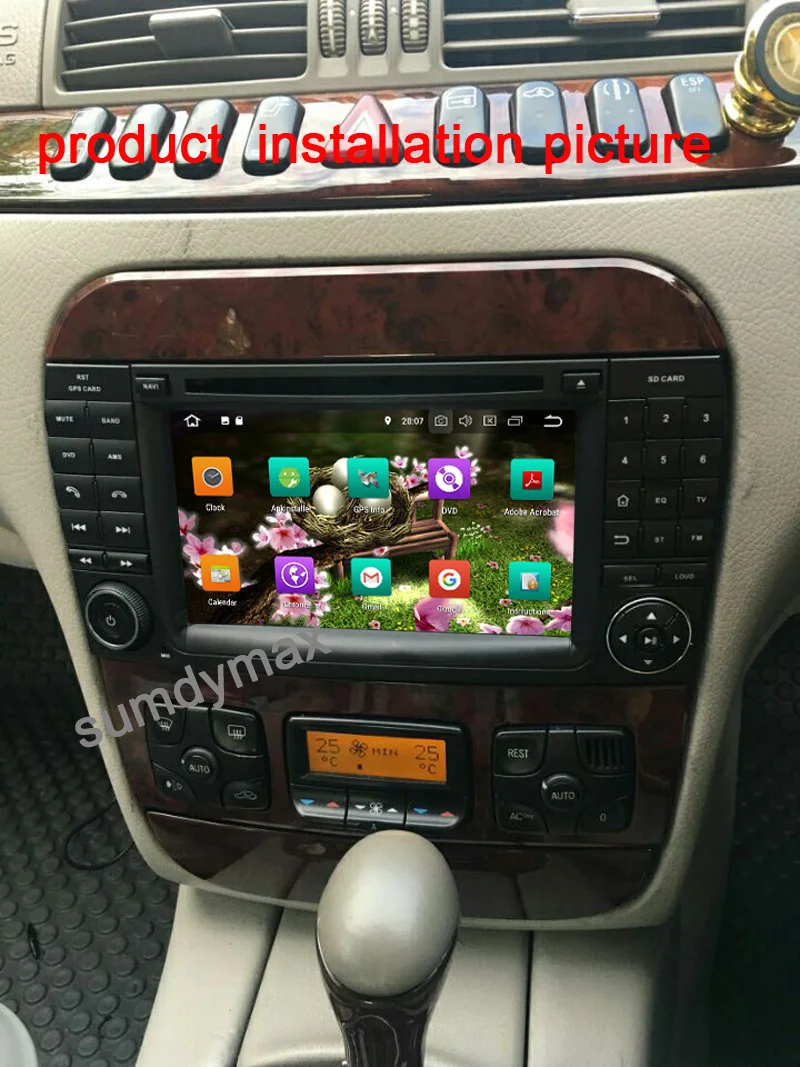 Android 10 0 Автомобильный мультимедийный плеер для Mercedes/Benz/S280/S320/S350/S400/S500/W220/W215/C Класс