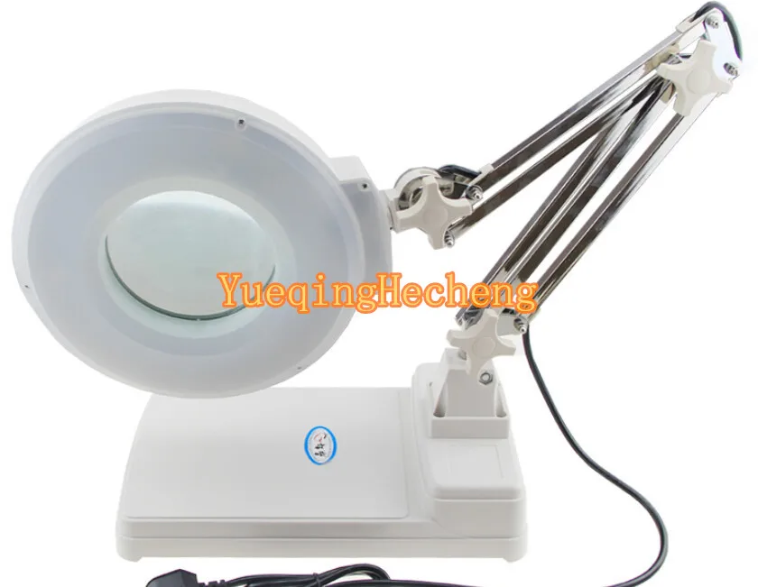 Настольная Светодиодная лампа с увеличительным стеклом белый светильник