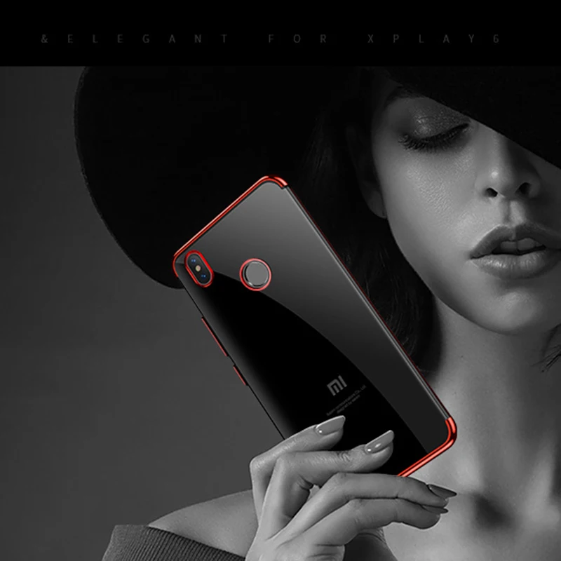 Чехол MAKAVO для Xiaomi Mi Max 3 Max3 роскошный мягкий прозрачный чехол с покрытием чехлы